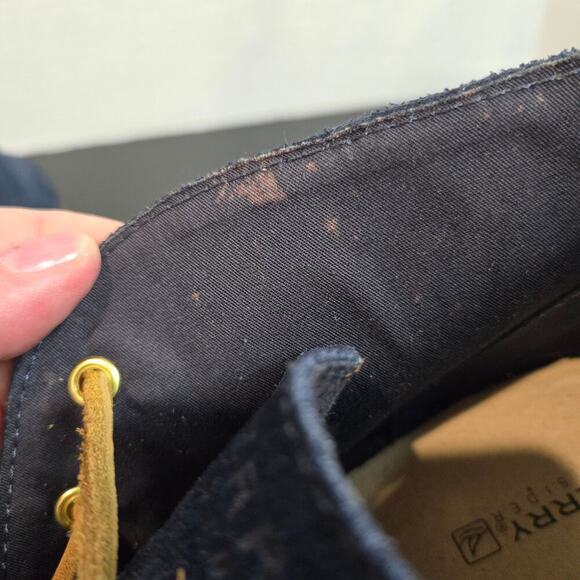 NEW Sperry Top-Sider Harlow Burnished Blue Suede Leather Chukka Wedge Boot 8M - Picture 8 of 11